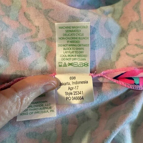 Lilly Pulitzer Rylie Cover Up Dress in Resort Navy Pop Up Lobstah Roll, XL, NWOT - Picture 7 of 10